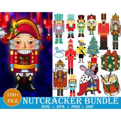 100 nutcracker svg bundle for cricut and silhouette, christmas svg files, foxsister, mouse king svg, christmas toys svg,