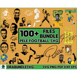 100 pele svg, pele png, pele football fan club shirt svg, pel 1940-2022, gift for pele lover, goat pele brazil svg high