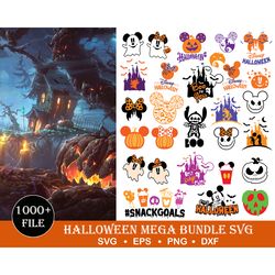 1000 halloween bundle svg, halloween svg, digital file, hocus pocus svg, horror movies svg, disney halloween svg