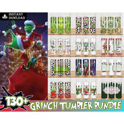 130 grichmas christmas tumbler bundle png, merry christmas tumbler bundle, movie christmas png tumbler, 20 oz skinny tum