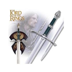 the lord of the rings sword, lotr new aragorn strider ranger sword with knife, katana swords real, battle ready swords,