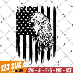 eagle with american flag svg, american flag svg, eagle svg, eagle through flag svg, eagle shirt, usa patriotic svg, 4th