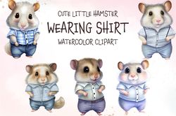 05 png cute little hamster wearing shirt png merry christmas sublimation design