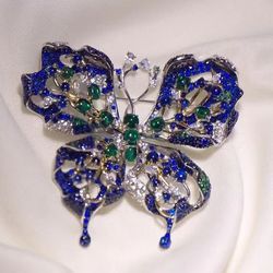 luxury jewelry butterfly brooch for women fine jewelry wedding party 925sterling silver