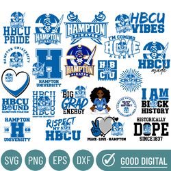 the hampton university svg, hbcu svg collections, hbcu svg, football svg, mega bundle, cricut, digital download