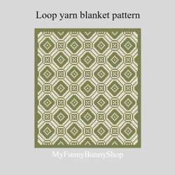 loop yarn ethnic mosaic blanket pattern pdf