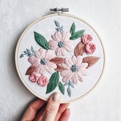 naomi floral hand embroidery pdf pattern beginner friendly