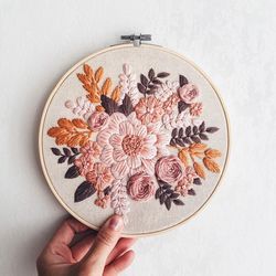 avery gorgeous floral hand embroidery pdf pattern