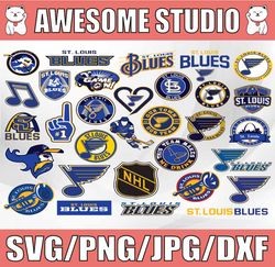 31 files st louis blues svg bundle, st louis, blues svg files, nhl svg, sport svg, clipart