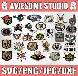 30 files vegas golden knights bundle svg, golden knights svg, nhl svg, sport svg, clipart