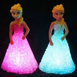 led colorful princess lights gradient crystal nightlight led lamp