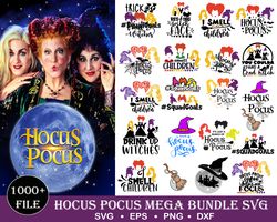 1000 hocus pocus,hocus pocus svg, svg bundle,sanderson sisters svg halloween svg,clipart files, cricut files,cartoons sv