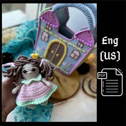 pdf crochet pattern castle for a princess amigurumi