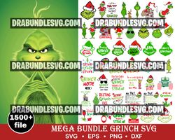 1500 grinch svg, grinch christmas svg, christmas svg, grinchmas svg, grinch face svg, cut file svg, cricut svg, png svg