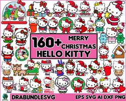 160 hello kitty christmas svg, hello kitty svg, christmas kitty svg, hello kitty christmas svg, jack skellington, christ