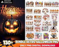 bundle 130 retro halloween png ,halloween horror movies characters bundle png printable, png files for sublimation desig