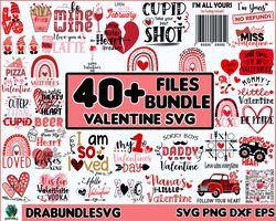 40 valentine day, anti valentine, valentine heart svg, valentine bundle, valentine gift for husband, valentine gift for