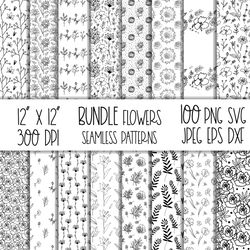 digital floral backdrop bundle.