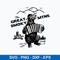 great smoky mountains svg, national park svg, smokey the bear svg, png dxf eps file