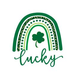 st patrick's day lucky rainbow svg files silhouette diy craft