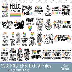 lgbt quotes png bundle, gay pride png files, lesbian png, lgbt rainbow cut file, lgbt png cricut file, cut file, png fil