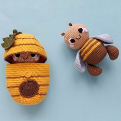 crochet pattern animals amigurumi toys bees in english