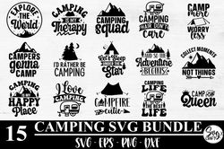 camping svg bundle