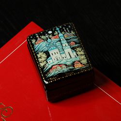 plyos lacquer box small decorative miniature art