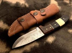 "carbon-steel-knife" hunting-knife-with sheath, fixed-blade-camping-knife, bowie-knife, handmade-knives, gifts-for-me"n