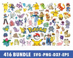 pokemon svg bundle files for cricut, silhouette, pokemon pokeball svg, pokemon svg files