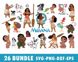 disney moana svg bundle files for cricut, silhouette, disney moana svg, disney moana svg files, disney moana svg files