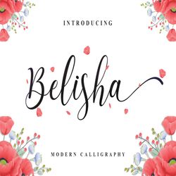 belisha modern script trending fonts - digital font