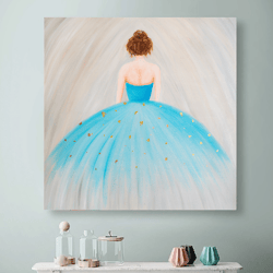 ballet dancer original oil painting on canvas ballerina wall art ballet dancer contemporary woman artwork