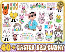 easter day bad bunny png svg bundle, bunny bad bunny png, easter png, easter benito svg, un pascua sin ti png, instant d