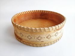 birch bark basket is a unique holiday gift for her to store jewelry