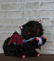 on order! fantastic kitten levchik cat, kitten, fur cat, white kitten, fur cat, fluffy doll, stuffed doll, fur doll