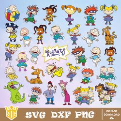 rugrats svg, rugrats cricut, rugrats clipart, rugrats silhouettes, vector graphics, graphics design, digital download