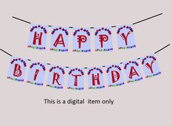 happy birthday  banner, birthday party sign, happy birthday sign, baby's first birthday, festive garland, girls birthday