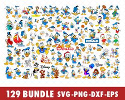 disney donald duck svg bundle files for cricut, silhouette, disney donald duck svg, disney donald duck svg files