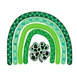 shamrock leopard rainbow st patrick's day svg cutting files