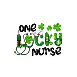 one lucky nurse lucky irish nurse png sublimation designs