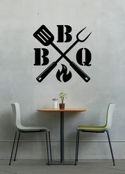 bbq sticker, barbeque, wall sticker vinyl decal mural art decor