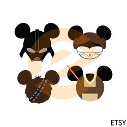 disney star wars bundle svg mickey head cutting digital file