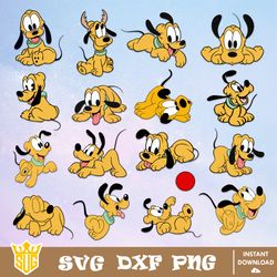 pluto babies svg, pluto disney svg, disney svg, cricut, clipart, vector graphics, graphics design, digital download