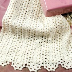 mile-a-minute strip afghan vintage crochet pattern 202