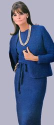 vintage crochet pattern 208 dress & jacket women