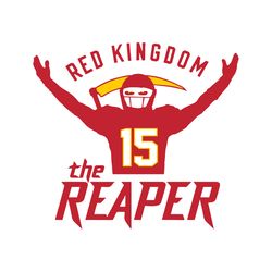 reaper kansas city chiefs svg, red kingdom nfl svg, football svg, sport svg file cut digital download