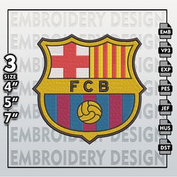 fc barcelona embroidery designs, barcelona logo embroidery files, barcelona , machine embroidery pattern