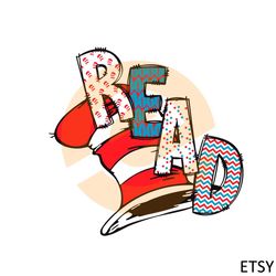 read across america cat in the hat happy dr seuss day svg