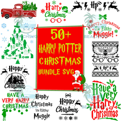 harry potter movie christmas svg bundle, harry potter svg files, file cut digital download